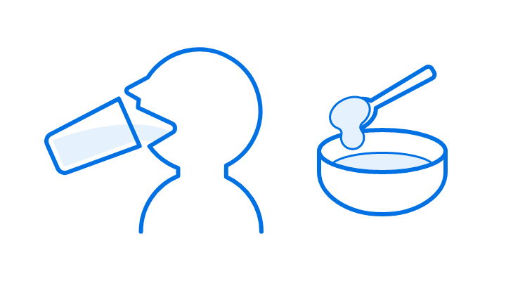 Adjustment potential according to applications, e.g. for those on a diet or the elderly