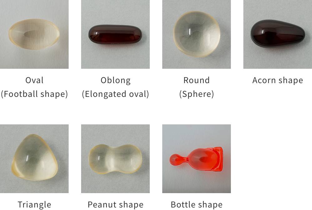 Shape of soft capsules