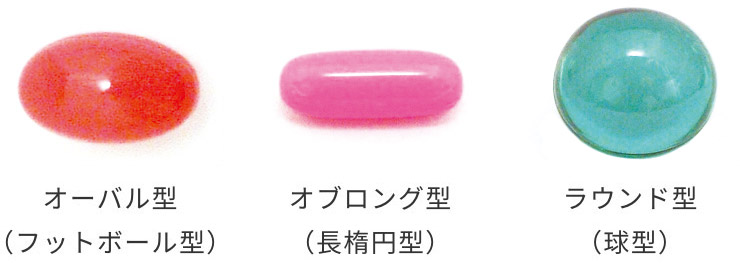 ソフトカプセルの形状